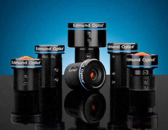 Robuste TECHSPEC® M12 µ-Video™ Objektive der blauen Serie optimiert für industrielle Bildverarbeitung